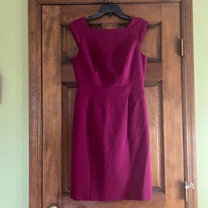 The Limited Size 6 Sleeveless Fuchsia Sheath lined Dress  Back Zipper
